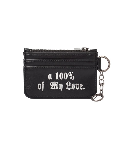 X-girl（エックスガール）の「FOIL PRINT CARD CASE（カードケース・レディース・ブラック/ライトピンク・ONE SIZE）」の8枚目の写真