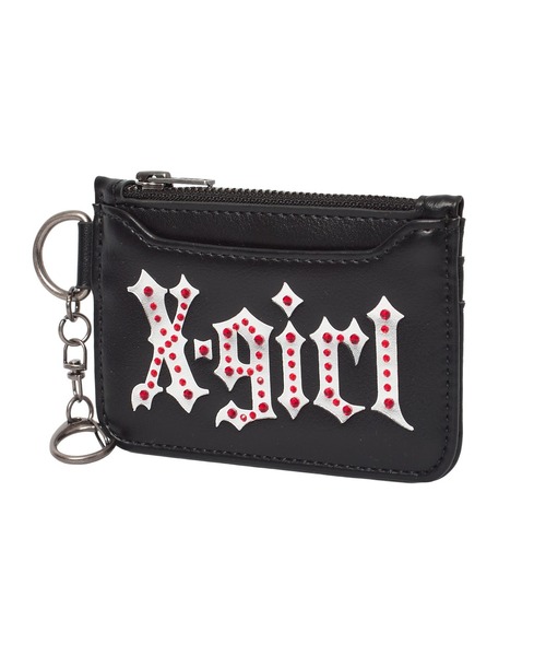 X-girl（エックスガール）の「FOIL PRINT CARD CASE（カードケース・レディース・ブラック/ライトピンク・ONE SIZE）」の9枚目の写真
