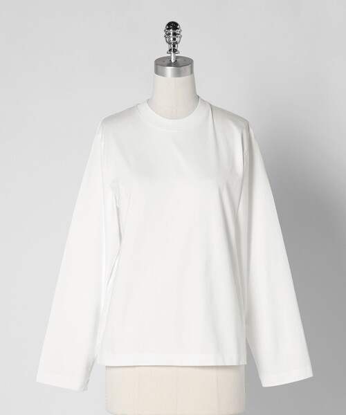 【美品】ロングスリーブカットソー LOEFF＞スビンコットン ロングスリーブ カットソー（Tシャツ