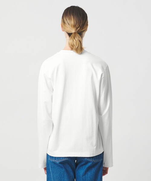 LOEFF(ロエフ)の「<LOEFF>スビンコットン ロングスリーブ カットソー(Tシャツ/カットソー・レディース・グレー系/ホワイト・FREE)」の12枚目の写真