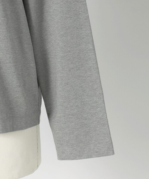 LOEFF(ロエフ)の「<LOEFF>スビンコットン ロングスリーブ カットソー(Tシャツ/カットソー・レディース・グレー系/ホワイト・FREE)」の15枚目の写真