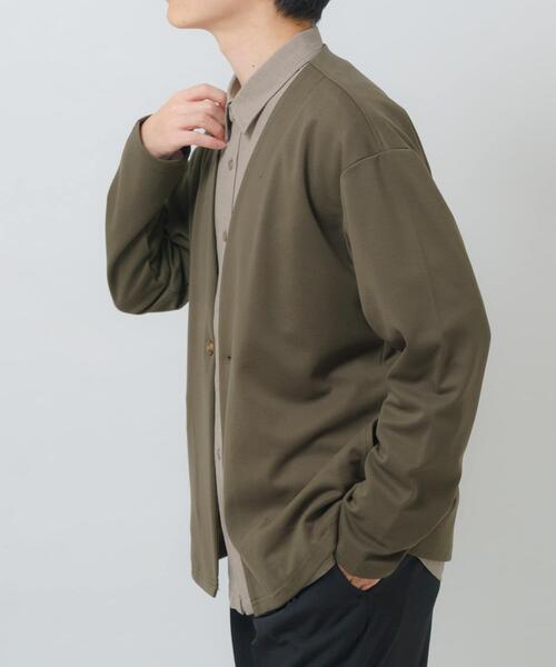 ITEMS URBANRESEARCH(アイテムズ アーバンリサーチ)の「『洗濯可』SMART-air 調温 ノーラペルジャケット(楽着シリーズ)(ノーカラージャケット・メンズ・ネイビー/カーキ/グレー系その他/ブラック・LARGE/MEDIUM)」の10枚目の写真