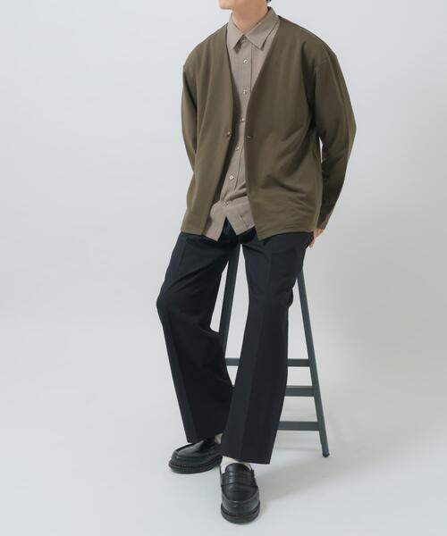 ITEMS URBANRESEARCH(アイテムズ アーバンリサーチ)の「『洗濯可』SMART-air 調温 ノーラペルジャケット(楽着シリーズ)(ノーカラージャケット・メンズ・ネイビー/カーキ/グレー系その他/ブラック・LARGE/MEDIUM)」の15枚目の写真