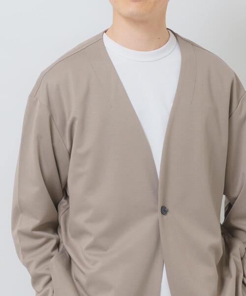 ITEMS URBANRESEARCH(アイテムズ アーバンリサーチ)の「『洗濯可』SMART-air 調温 ノーラペルジャケット(楽着シリーズ)(ノーカラージャケット・メンズ・ネイビー/カーキ/グレー系その他/ブラック・LARGE/MEDIUM)」の18枚目の写真