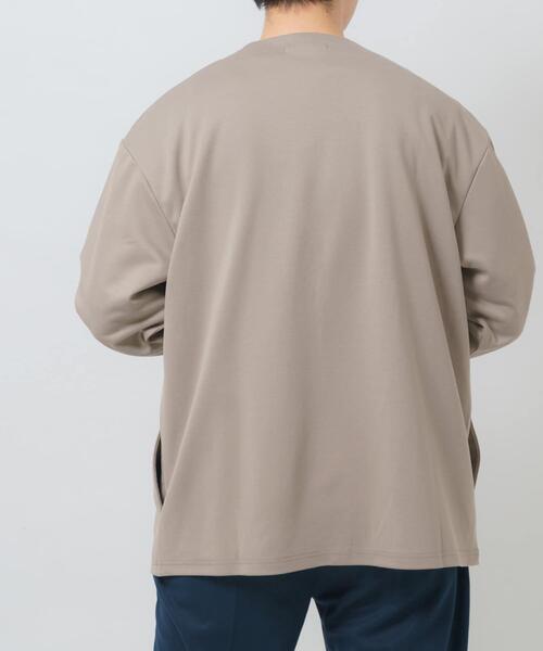 ITEMS URBANRESEARCH(アイテムズ アーバンリサーチ)の「『洗濯可』SMART-air 調温 ノーラペルジャケット(楽着シリーズ)(ノーカラージャケット・メンズ・ネイビー/カーキ/グレー系その他/ブラック・LARGE/MEDIUM)」の19枚目の写真