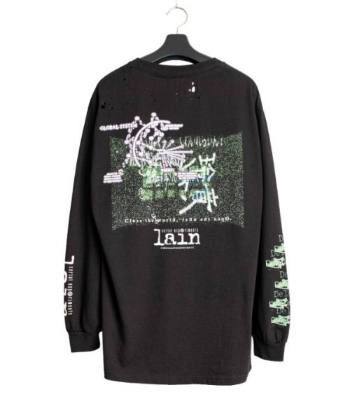 SEVESKIG（セヴシグ）の「seveskig/セブシグ/SEV vs Lain PT-07 L/SL TEE（Tシャツ/カットソー・メンズ・ブラック・XL/L/M）」の2枚目の写真