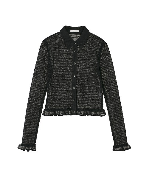 CLANE（クラネ）の「GATHERED MESH SHIRTS（シャツ/ブラウス・レディース・アイボリー/ブラック・1/2）」の22枚目の写真