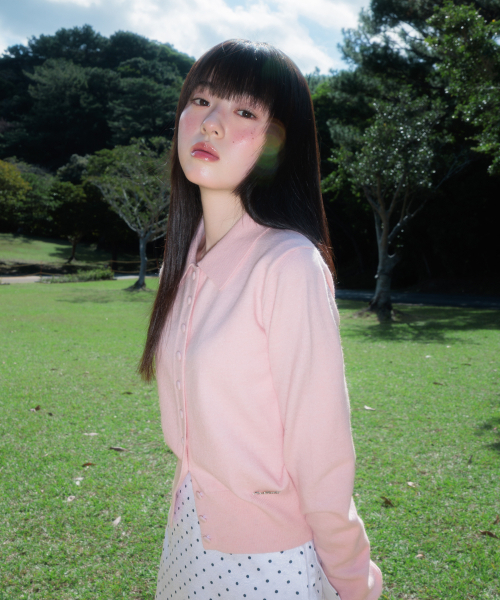 ROSEFRANTZ（ロゼフランツ）の「Fabric Button Collar Cardigan [Pink]（カーディガン/ボレロ・レディース・PINK・OS）」の5枚目の写真