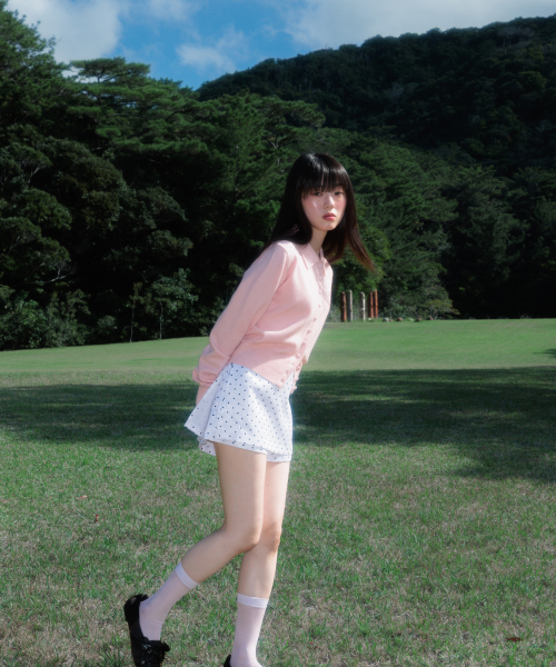 ROSEFRANTZ（ロゼフランツ）の「Fabric Button Collar Cardigan [Pink]（カーディガン/ボレロ・レディース・PINK・OS）」の11枚目の写真