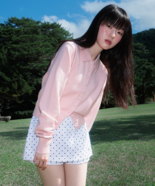 ROSEFRANTZ（ロゼフランツ）の「Fabric Button Collar Cardigan [Pink]（カーディガン/ボレロ・レディース・PINK・OS）」の12枚目の写真