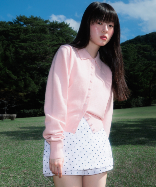 ROSEFRANTZ（ロゼフランツ）の「Fabric Button Collar Cardigan [Pink]（カーディガン/ボレロ・レディース・PINK・OS）」の13枚目の写真