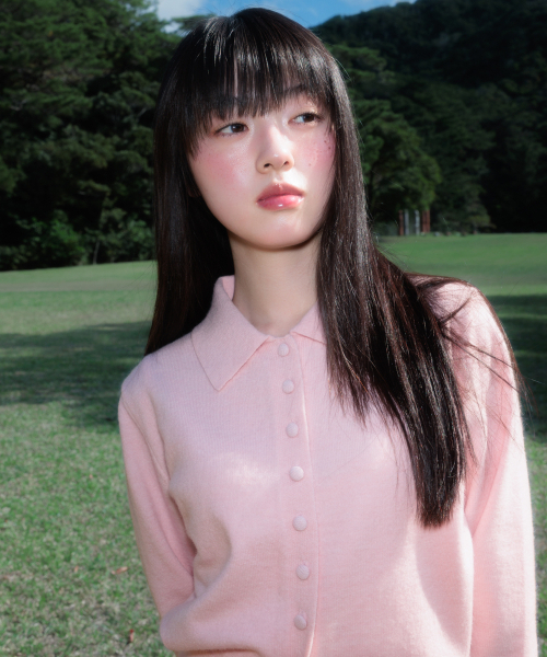 ROSEFRANTZ（ロゼフランツ）の「Fabric Button Collar Cardigan [Pink]（カーディガン/ボレロ・レディース・PINK・OS）」の16枚目の写真