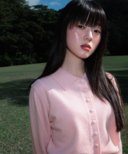 ROSEFRANTZ（ロゼフランツ）の「Fabric Button Collar Cardigan [Pink]（カーディガン/ボレロ・レディース・PINK・OS）」の17枚目の写真