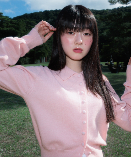 ROSEFRANTZ（ロゼフランツ）の「Fabric Button Collar Cardigan [Pink]（カーディガン/ボレロ・レディース・PINK・OS）」の18枚目の写真