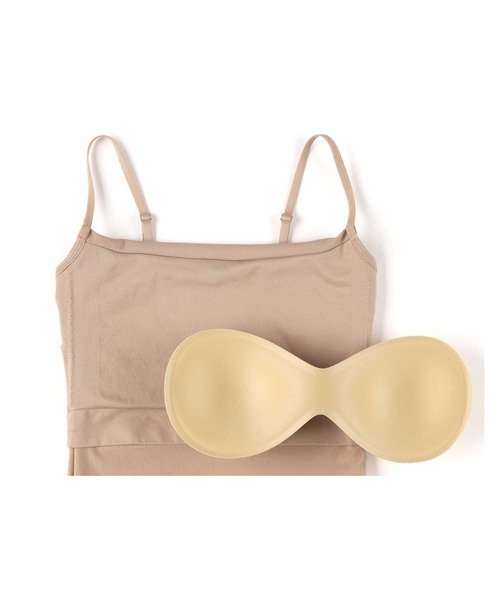 AMPHI(アンフィ)の「「ETRE TOKYO×AMPHI」 カップ付きキャミソール ブラトップ(キャミソール・レディース・ベージュ/ブラック・L/M)」の8枚目の写真
