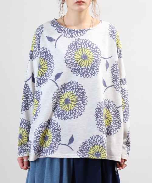 BARNDOOR（バーンドア）の「天竺長袖ドルマンプルオーバー 26AW（Tシャツ/カットソー・レディース・グレー系3/イエロー系1/グリーン系2/ブラック系2・FREE）」の6枚目の写真