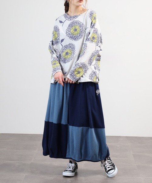 BARNDOOR（バーンドア）の「天竺長袖ドルマンプルオーバー 26AW（Tシャツ/カットソー・レディース・グレー系3/イエロー系1/グリーン系2/ブラック系2・FREE）」の5枚目の写真