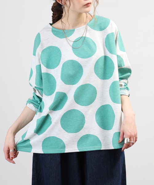 BARNDOOR（バーンドア）の「天竺長袖ドルマンプルオーバー 26AW（Tシャツ/カットソー・レディース・グレー系3/イエロー系1/グリーン系2/ブラック系2・FREE）」の20枚目の写真