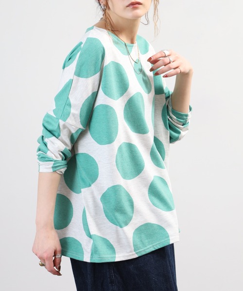 BARNDOOR（バーンドア）の「天竺長袖ドルマンプルオーバー 26AW（Tシャツ/カットソー・レディース・グレー系3/イエロー系1/グリーン系2/ブラック系2・FREE）」の22枚目の写真