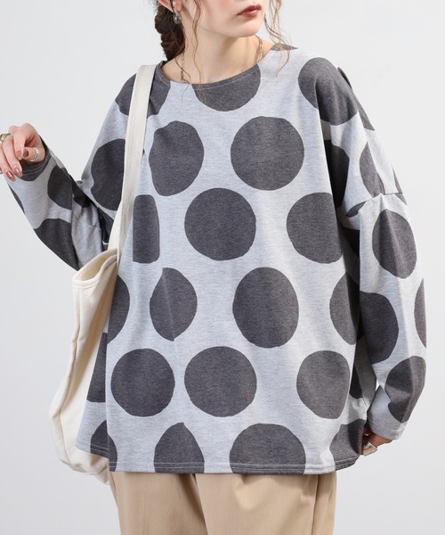 BARNDOOR（バーンドア）の「天竺長袖ドルマンプルオーバー 26AW（Tシャツ/カットソー・レディース・グレー系3/イエロー系1/グリーン系2/ブラック系2・FREE）」の14枚目の写真