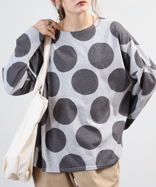 BARNDOOR（バーンドア）の「天竺長袖ドルマンプルオーバー 26AW（Tシャツ/カットソー・レディース・グレー系3/イエロー系1/グリーン系2/ブラック系2・FREE）」の15枚目の写真