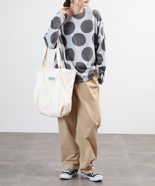 BARNDOOR（バーンドア）の「天竺長袖ドルマンプルオーバー 26AW（Tシャツ/カットソー・レディース・グレー系3/イエロー系1/グリーン系2/ブラック系2・FREE）」の18枚目の写真