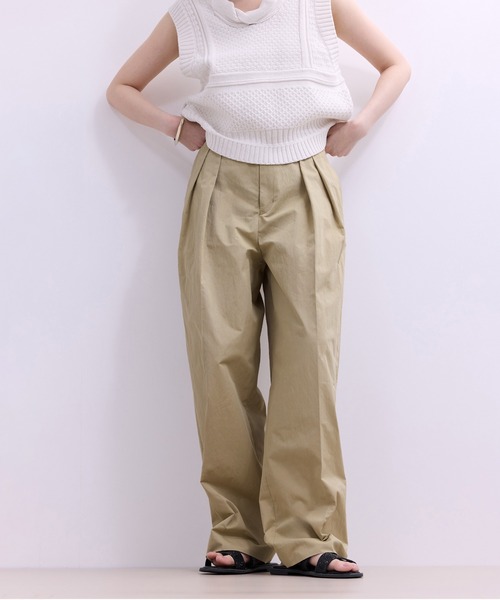 ADAM ET ROPE'(アダムエロペ)の「【WEB限定】ワイドレッグトラウザーパンツ(その他パンツ・レディース・ネイビー/ベージュ/ブラック・36/38/34)」の14枚目の写真