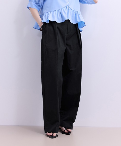 ADAM ET ROPE'(アダムエロペ)の「【WEB限定】ワイドレッグトラウザーパンツ(その他パンツ・レディース・ネイビー/ベージュ/ブラック・36/38/34)」の18枚目の写真