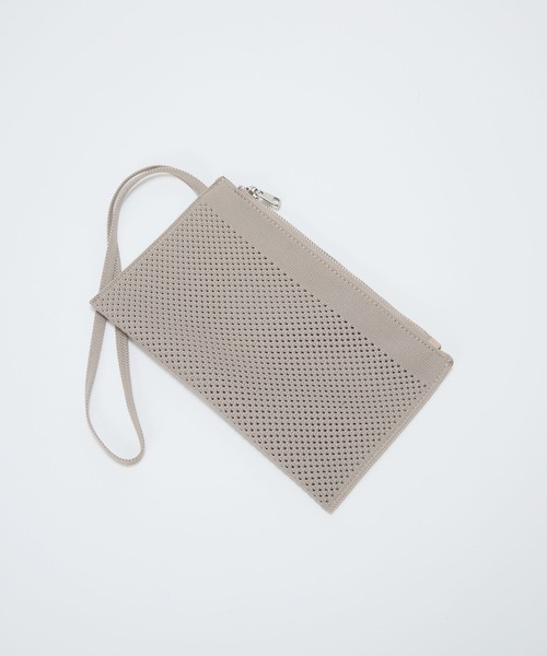 Breath TOPKAPI（ブレストプカピ）の「【Breath TOPKAPI】ニットジャガード 2way ビッグ トートバッグ ポーチ付き（トートバッグ・レディース・ブラック/グレイッシュブルー/ライトグレー/ブラウン/ベージュ・FREE）」の9枚目の写真