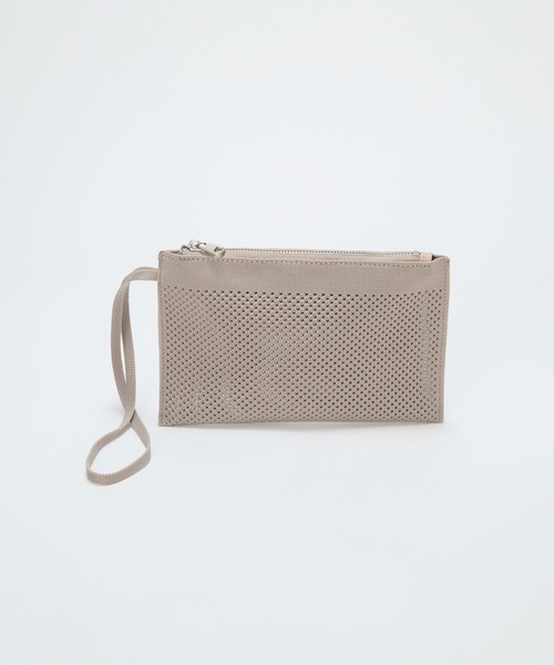 Breath TOPKAPI（ブレストプカピ）の「【Breath TOPKAPI】ニットジャガード 2way ビッグ トートバッグ ポーチ付き（トートバッグ・レディース・ブラック/グレイッシュブルー/ライトグレー/ブラウン/ベージュ・FREE）」の10枚目の写真