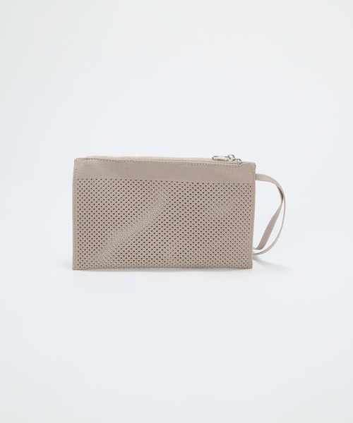 Breath TOPKAPI（ブレストプカピ）の「【Breath TOPKAPI】ニットジャガード 2way ビッグ トートバッグ ポーチ付き（トートバッグ・レディース・ブラック/グレイッシュブルー/ライトグレー/ブラウン/ベージュ・FREE）」の12枚目の写真