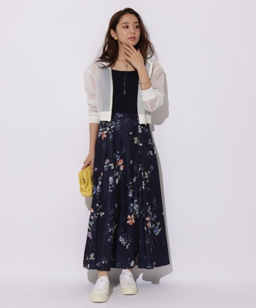 JUSGLITTY(ジャスグリッティー)の「シアーコンパクトパーカー(ニット/セーター・レディース・ピンク/ホワイト・2)」の14枚目の写真