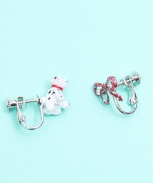 gargle ガーグル：アニマルシリーズ　ダルメシアン　犬　いぬ　リボン　イヤリング
