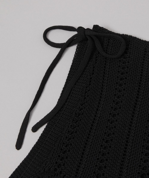 JEANASIS（ジーナシス）の「クロシェニットマキベルト/652856（ベルト・レディース・アイボリー/ブラック・FREE）」の3枚目の写真