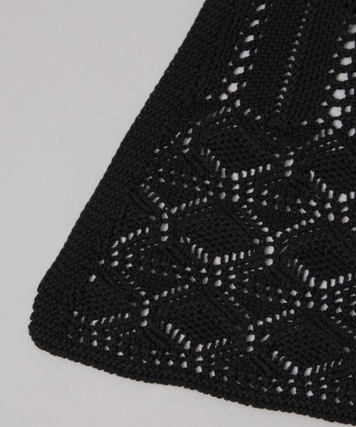 JEANASIS（ジーナシス）の「クロシェニットマキベルト/652856（ベルト・レディース・アイボリー/ブラック・FREE）」の5枚目の写真