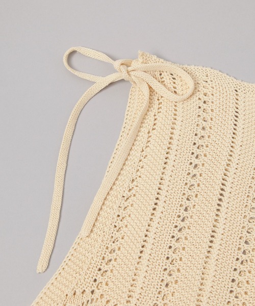 JEANASIS（ジーナシス）の「クロシェニットマキベルト/652856（ベルト・レディース・アイボリー/ブラック・FREE）」の8枚目の写真