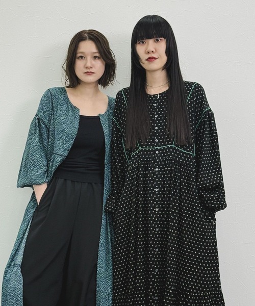 niko and...（ニコアンド）の「[MODE NORM CORE] 2WAYマキシプリントワンピース（ワンピース・レディース・グリーン/ネイビー/ブラック・LARGE/MEDIUM）」の8枚目の写真