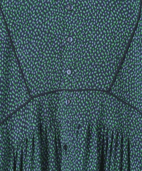 niko and...（ニコアンド）の「[MODE NORM CORE] 2WAYマキシプリントワンピース（ワンピース・レディース・グリーン/ネイビー/ブラック・LARGE/MEDIUM）」の5枚目の写真