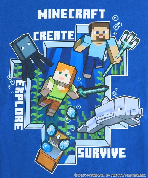 RUGGEDWORKS（ラゲッドワークス）の「《マインクラフト》 キッズ 半袖 ハーフパンツ パジャマ ルームウェア（ルームウェア/パジャマ・キッズ・ブラック/ブルー・120/130/140/150）」の14枚目の写真