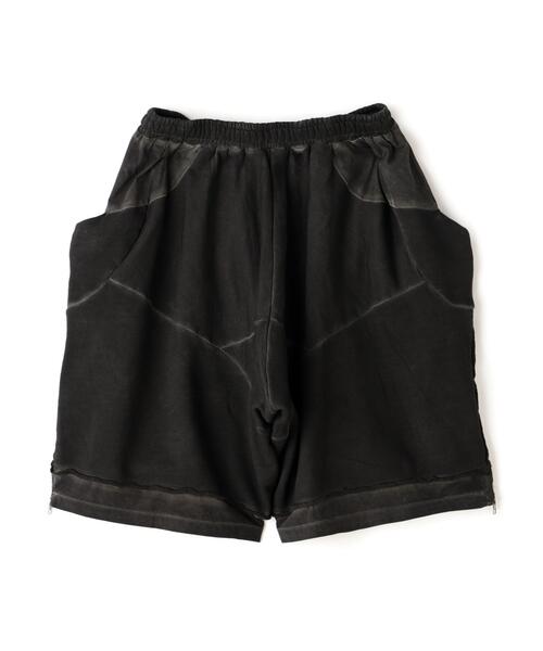 WHITELAND(ホワイトランド)の「WHITELAND/ホワイトランド/SWEAT SIDE ZIP SHORTS(スウェットパンツ・メンズ・チャコールグレー・F)」の2枚目の写真