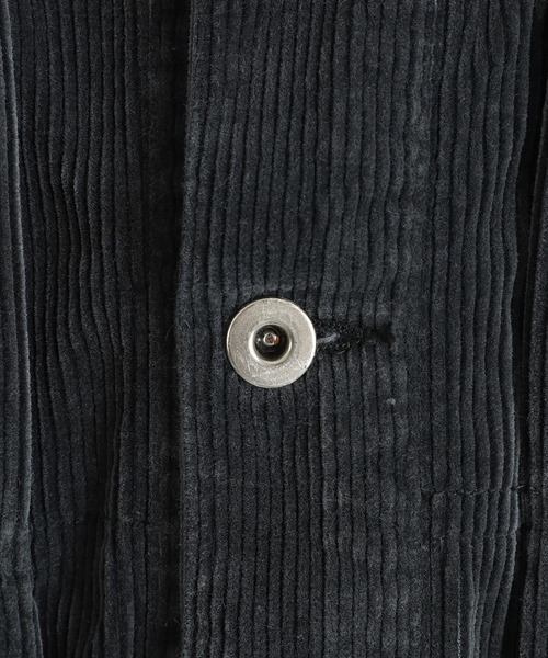 is-ness（イズネス）の「is-ness / イズネス：CORDUROY TRUCKER JACKET：1006AWJK02-25AW[NOA]（ブルゾン・メンズ・ネイビー/チャコール・L/M）」の5枚目の写真