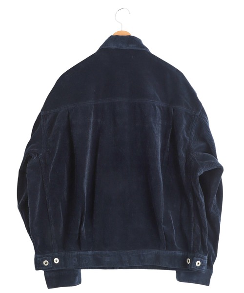 is-ness（イズネス）の「is-ness / イズネス：CORDUROY TRUCKER JACKET：1006AWJK02-25AW[NOA]（ブルゾン・メンズ・ネイビー/チャコール・L/M）」の17枚目の写真