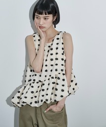 Mesh layered dot shirt / メッシュレイヤードドットシャツ（シャツ