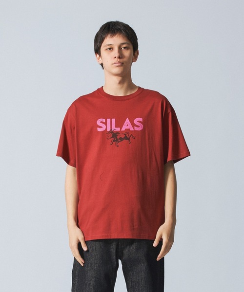 SILAS(サイラス)の「CAPRA S/S TEE(Tシャツ/カットソー・メンズ・アッシュ/ホワイト/バーガンディー/グリーン・M/L/XL)」の1枚目の写真