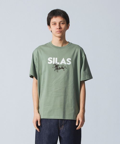 SILAS(サイラス)の「CAPRA S/S TEE(Tシャツ/カットソー・メンズ・アッシュ/ホワイト/バーガンディー/グリーン・M/L/XL)」の4枚目の写真