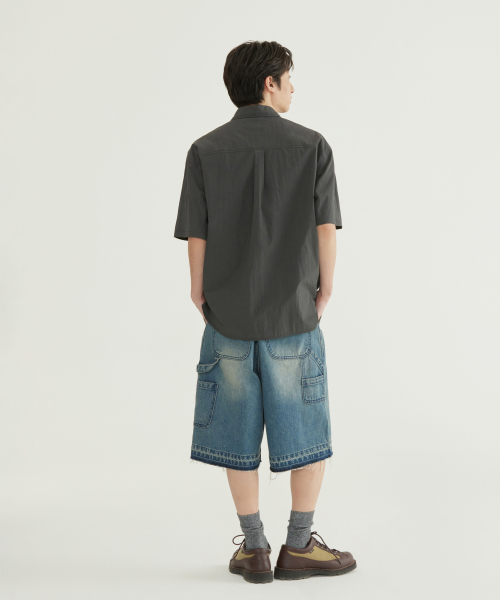 COVERNAT（カバーナット）の「ワークナイロンハーフシャツチャコール（シャツ/ブラウス・メンズ・その他・SMALL/MEDIUM/LARGE/X-LARGE/XX-LARGE）」の7枚目の写真