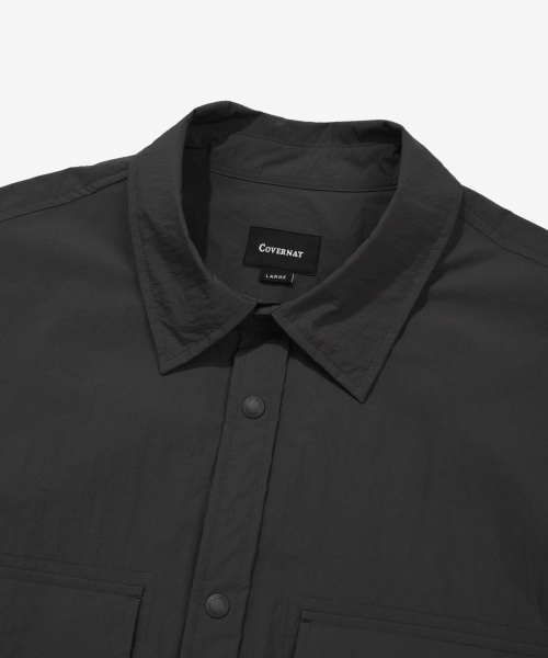 COVERNAT（カバーナット）の「ワークナイロンハーフシャツチャコール（シャツ/ブラウス・メンズ・その他・SMALL/MEDIUM/LARGE/X-LARGE/XX-LARGE）」の6枚目の写真