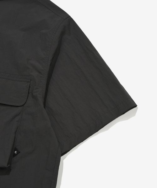 COVERNAT（カバーナット）の「ワークナイロンハーフシャツチャコール（シャツ/ブラウス・メンズ・その他・SMALL/MEDIUM/LARGE/X-LARGE/XX-LARGE）」の5枚目の写真