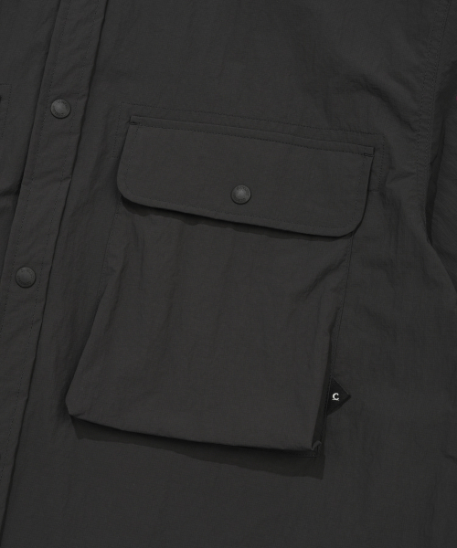 COVERNAT（カバーナット）の「ワークナイロンハーフシャツチャコール（シャツ/ブラウス・メンズ・その他・SMALL/MEDIUM/LARGE/X-LARGE/XX-LARGE）」の3枚目の写真