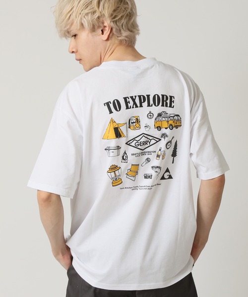 GERRY(ジェリー)の「GERRY/ジェリー アソートデザイン 半袖Tシャツ ユニセックス(Tシャツ/カットソー・メンズ・ブラック系3/ブラック系4/ホワイト系3/ホワイト系4/ホワイト系2/ホワイト系1/ブラック系1/ブラック系2/グレー系1/グレー系2/グレー系3/グレー系4・M/L)」の4枚目の写真